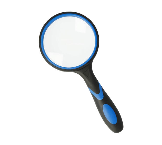 Handloep Westcott 100mm vergroot tot 3x zwart/blauw