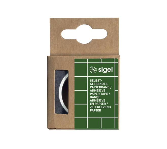 Planbord verdeel tape Sigel rol 10mmx16m zwart