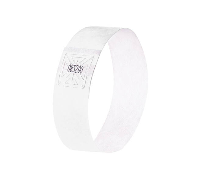 Evenementenbandjes Sigel 255x25mm wit 120 stuks
