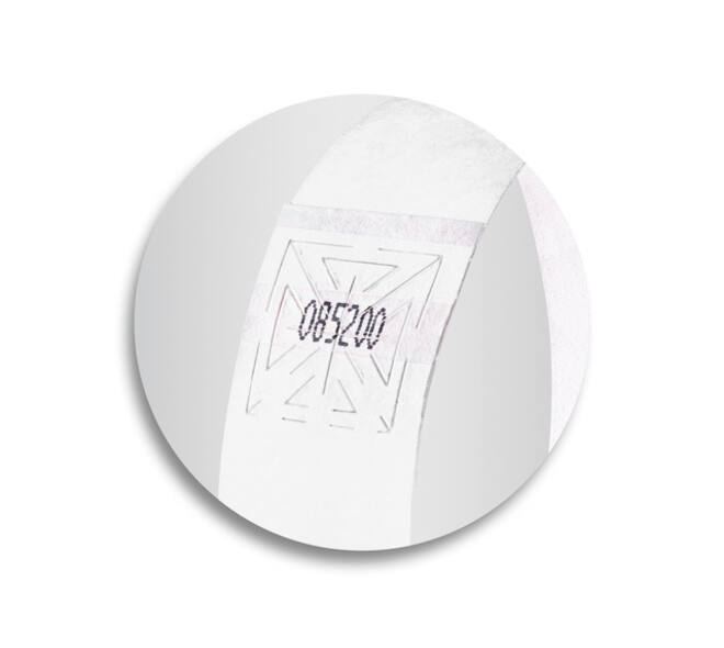 Evenementenbandjes Sigel 255x25mm wit 120 stuks