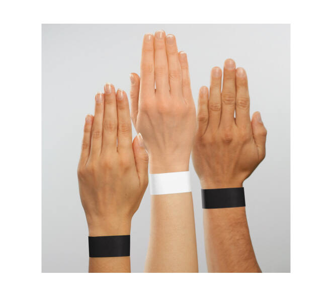 Evenementenbandjes Sigel 255x25mm wit 120 stuks