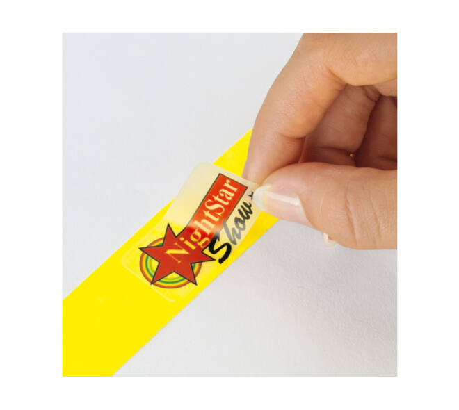 Evenementenbandjes Sigel 255x25mm wit 120 stuks