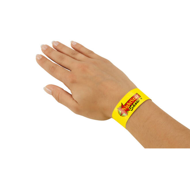 Evenementenbandjes Sigel 255x25mm wit 120 stuks