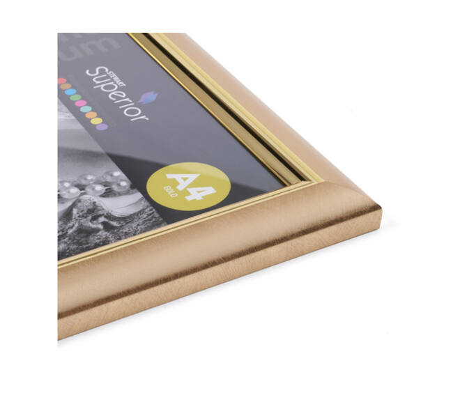 Fotolijst Seco A4 goud plexiglas