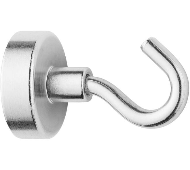 Magneet met haak Westcott 25mm zilver Trekkracht +/- 15kg