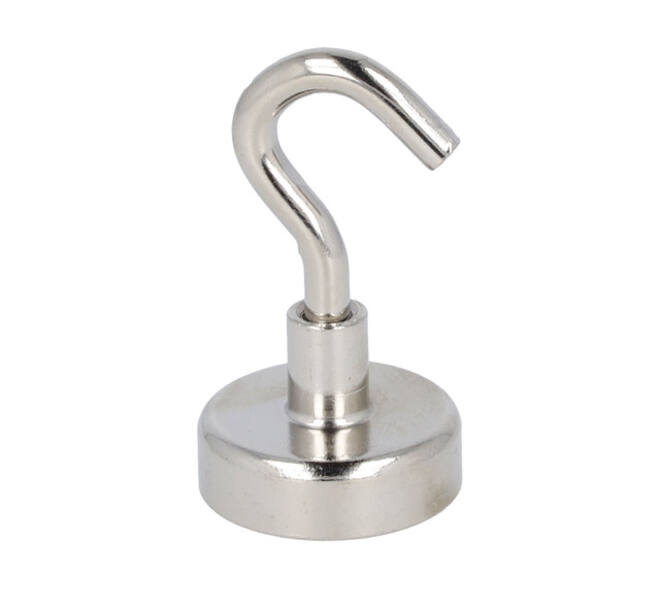 Magneet met haak Westcott 25mm zilver Trekkracht +/- 15kg