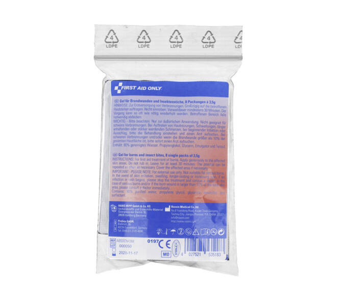 Brandwondengel First Aid Only 3,5g pak 8 stuks
