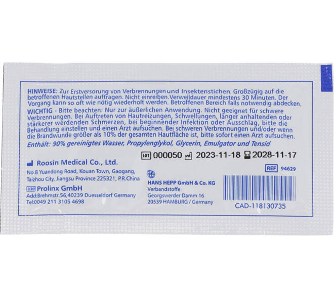 Brandwondengel First Aid Only 3,5g pak 8 stuks