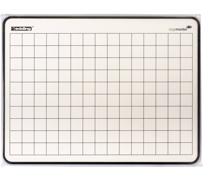 Wisbord Legamaster gelakt staal geruit + blanco