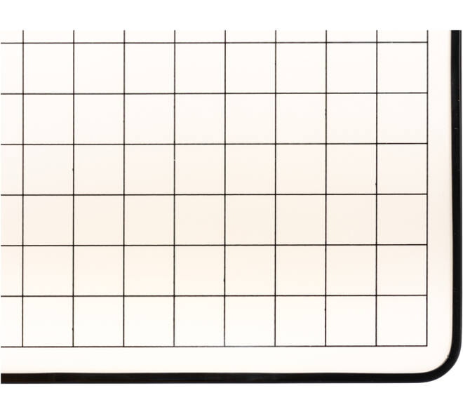 Wisbord Legamaster gelakt staal geruit + blanco