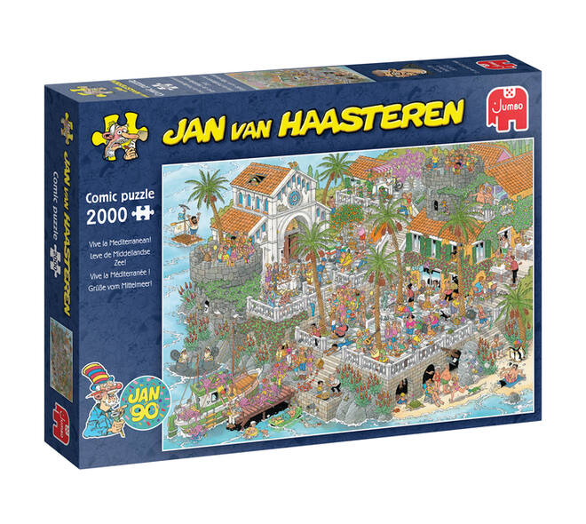 Puzzel Jan van Haasteren Leve de Middellandse Zee 2000st