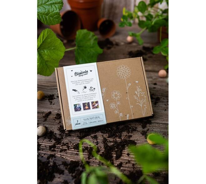 Giftbox Blossombs wilde bloemzaden box à 7 zaadbommetjes