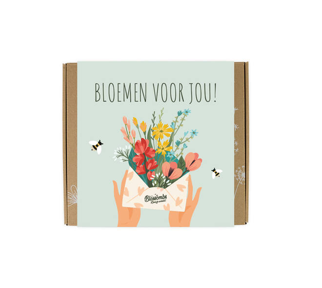 Giftbox Blossombs Bloemen voor jou box à 9 zaadbommetjes