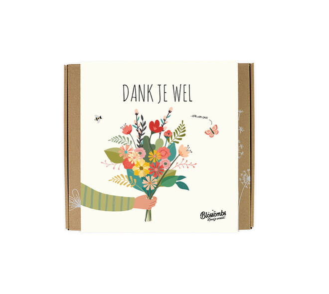 Giftbox Blossombs Dank je wel box à 9 zaadbommetjes