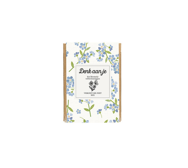 Giftbox Blossombs Denk aan je Vergeet-me-niet mix à 4 zaadbommetjes