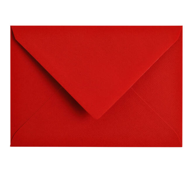 Envelop Papicolor C6 114x162mm rood pak à 6 stuks