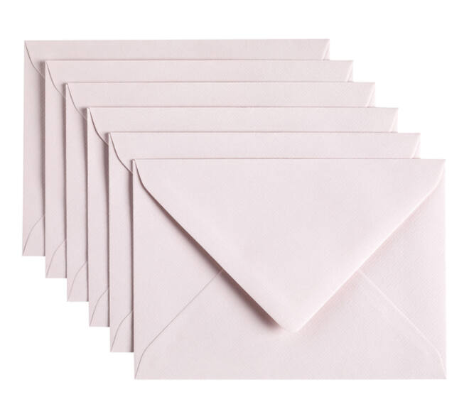 Envelop Papicolor C6 114x162mm lichtroze pak à 6 stuks