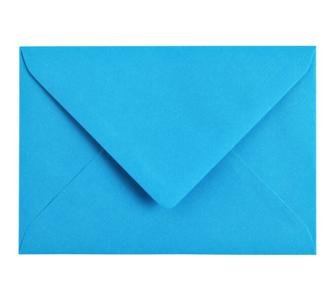 Envelop Papicolor C6 114x162mm hemelsblauw pak à 6 stuks