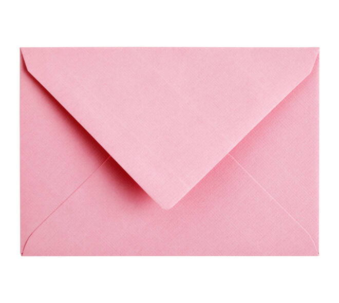 Envelop Papicolor C6 114x162mm babyroze pak à 6 stuks