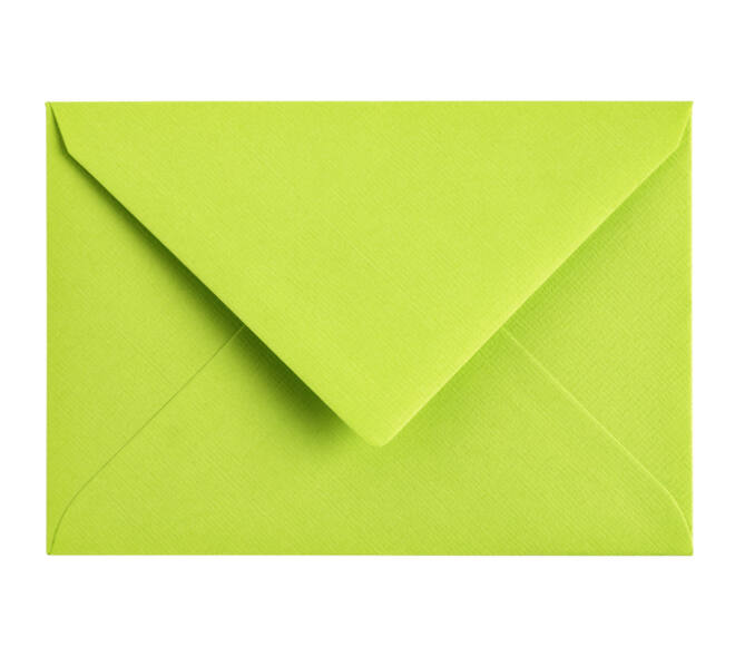 Envelop Papicolor C6 114x162mm appelgroen pak à 6 stuks
