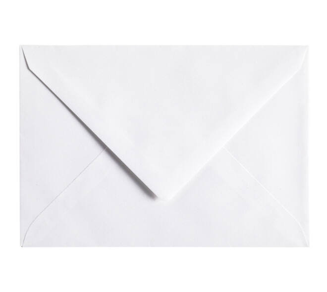 Envelop Papicolor C6 114x162mm kraft wit pak à 6 stuks