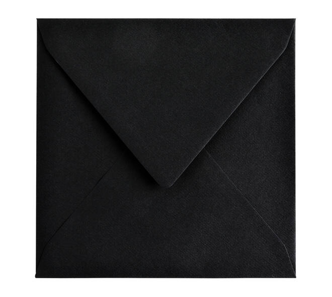 Envelop Papicolor 140x140mm ravenzwart pak à 6 stuks