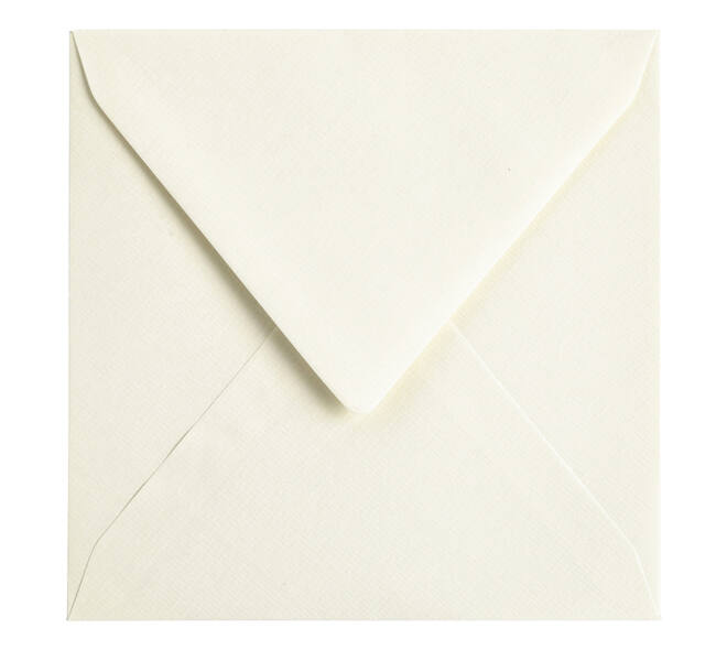 Envelop Papicolor 140x140mm anjerwit pak à 6 stuks