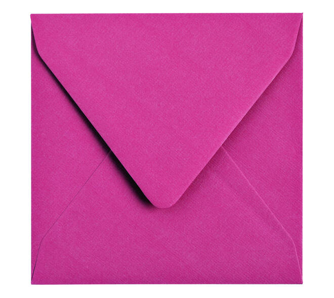 Envelop Papicolor 140x140mm felroze pak à 6 stuks