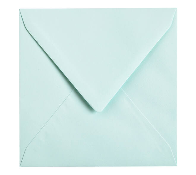 Envelop Papicolor 140x140mm zeegroen pak à 6 stuks
