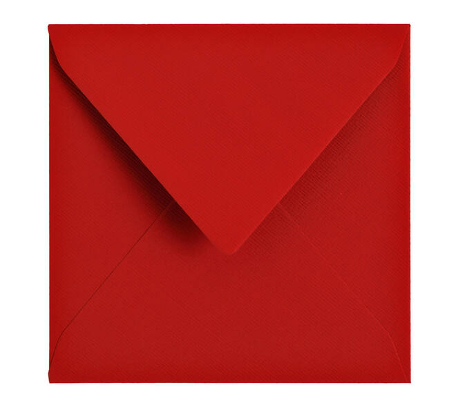 Envelop Papicolor 140x140mm rood pak à 6 stuks