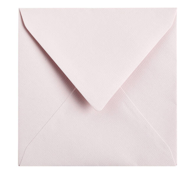 Envelop Papicolor 140x140mm lichtroze pak à 6 stuks