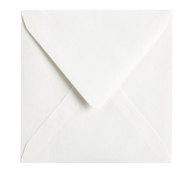 Envelop Papicolor 140x140mm hagelwit pak à 6 stuks