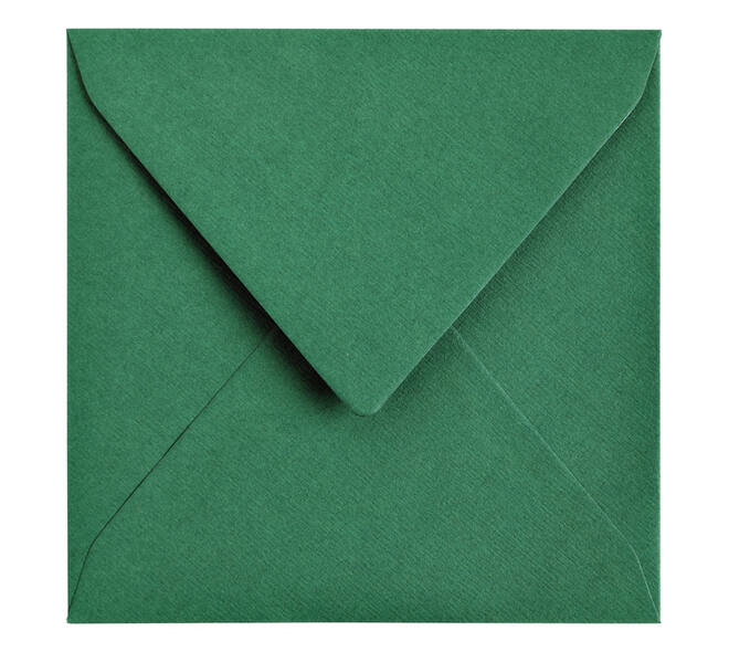 Envelop Papicolor 140x140mm dennengroen pak à 6 stuks