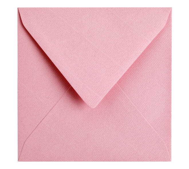 Envelop Papicolor 140x140mm babyroze pak à 6 stuks