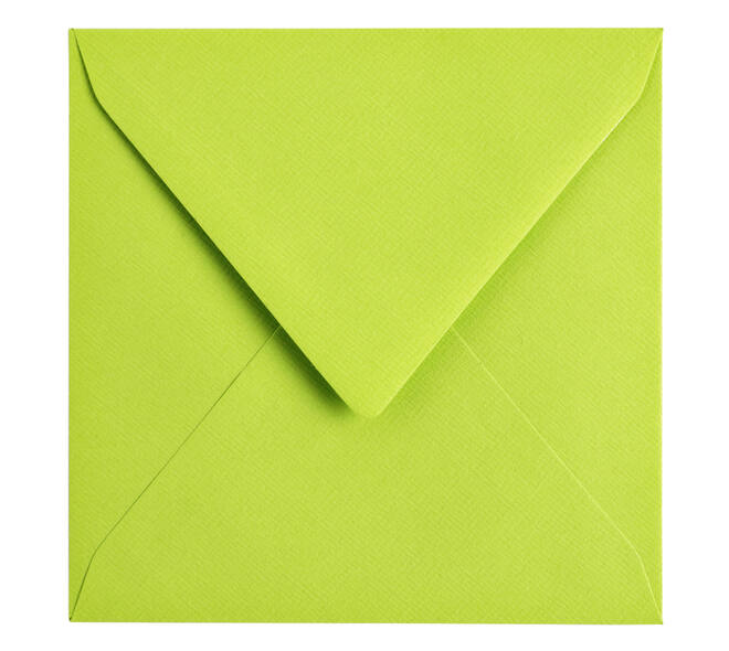 Envelop Papicolor 140x140mm appelgroen pak à 6 stuks