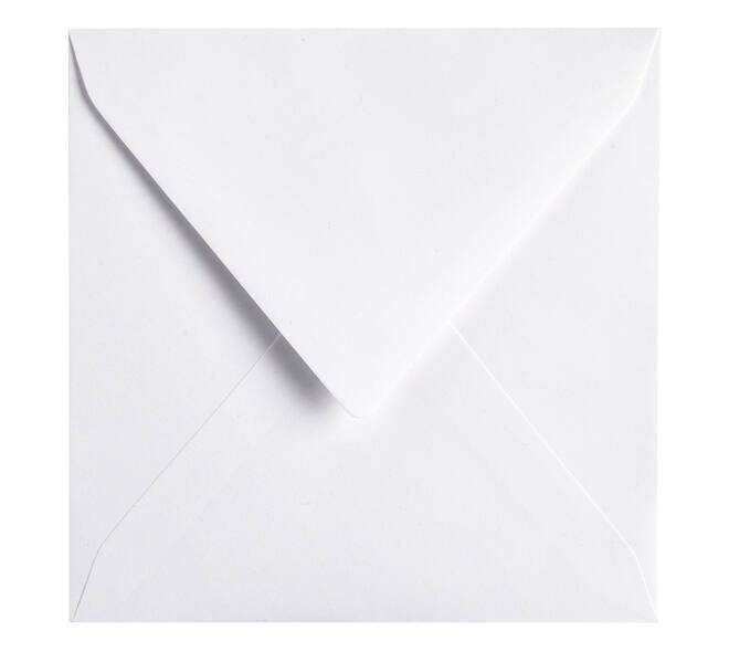 Envelop Papicolor 140x140mm kraft wit pak à 6 stuks
