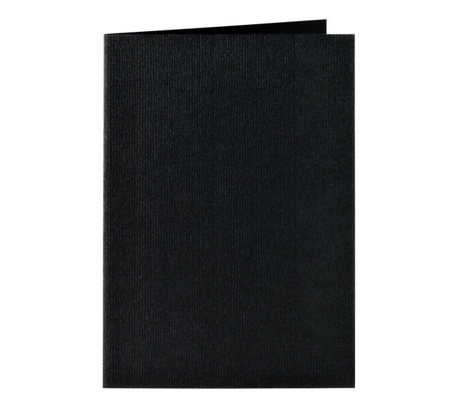 Correspondentiekaart Papicolor dubbel 105x148mm ravenzwart pak à 6 stuks