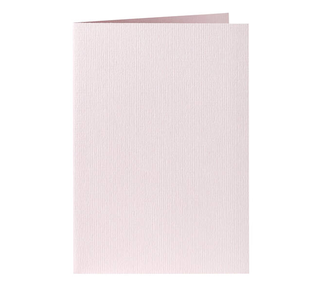 Correspondentiekaart Papicolor dubbel 105x148mm lichtroze pak à 6 stuks