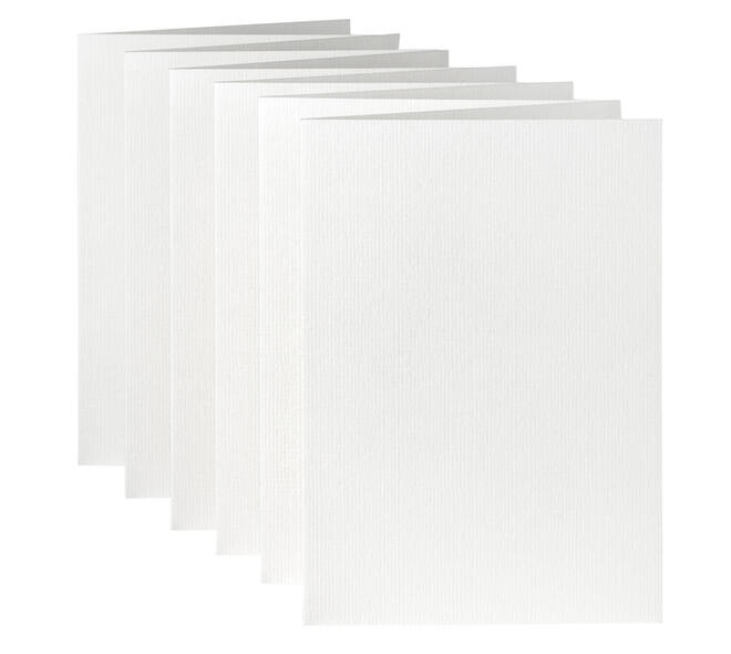 Correspondentiekaart Papicolor dubbel 105x148mm hagelwit pak à 6 stuks
