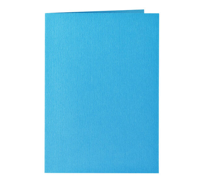 Correspondentiekaart Papicolor dubbel 105x148mm hemelsblauw pak à 6 stuks