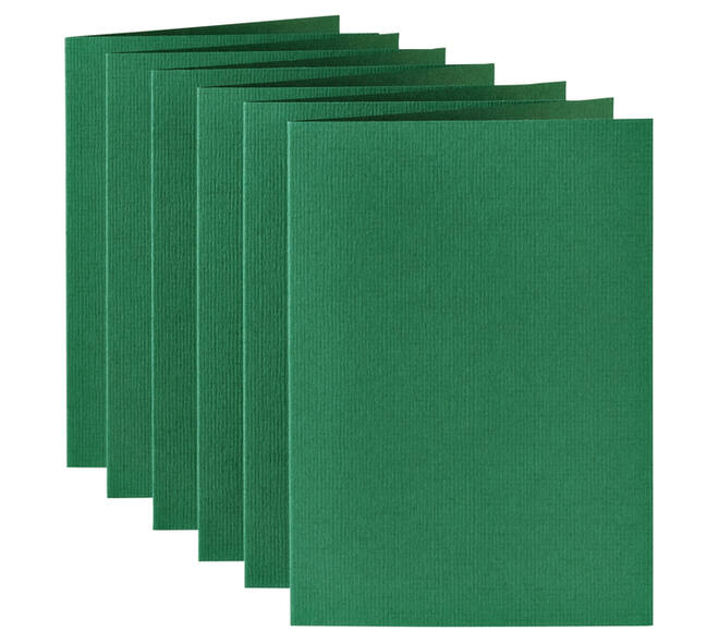 Correspondentiekaart Papicolor dubbel 105x148mm dennengroen pak à 6 stuks