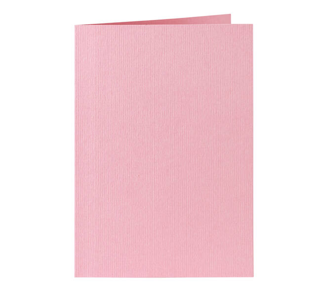 Correspondentiekaart Papicolor dubbel 105x148mm babyroze pak à 6 stuks