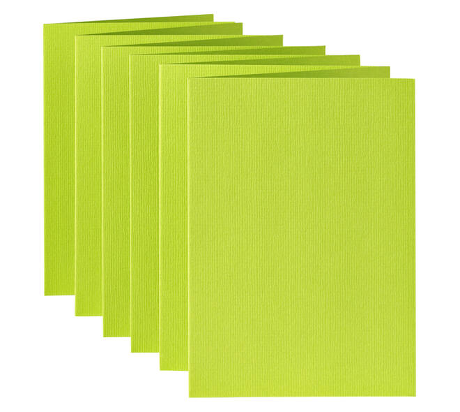 Correspondentiekaart Papicolor dubbel 105x148mm appelgroen pak à 6 stuks