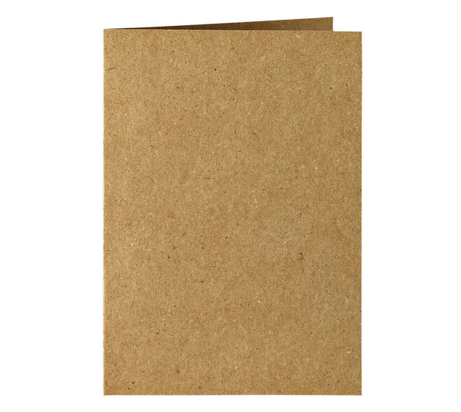 Correspondentiekaart Papicolor dubbel 105x148mm bruin pak à 6 stuks
