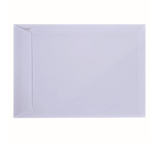 Envelop Hermes akte EB4 262x371mm zelfklevend wit pak à 25 stuks