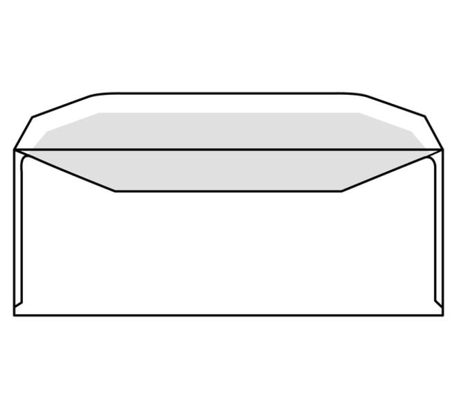 Envelop IEZZY C5/6 114x229mm venster rechts gegomd wit 500 stuks