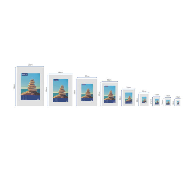 Fotolijst MAUL design 40x60cm aluminium frame zilver