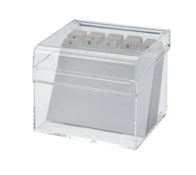 Kaartenbak Maul met index DIN A6 acryl