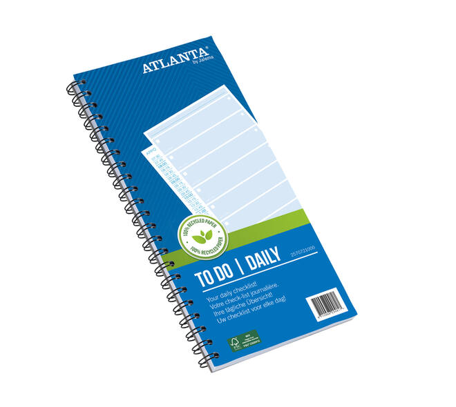 Things to do Djois Atlanta recycled papier Today 140x297mm 125vel 70gr blauw