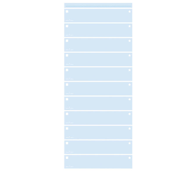 Things to do Djois Atlanta recycled papier Today 140x297mm 125vel 70gr blauw